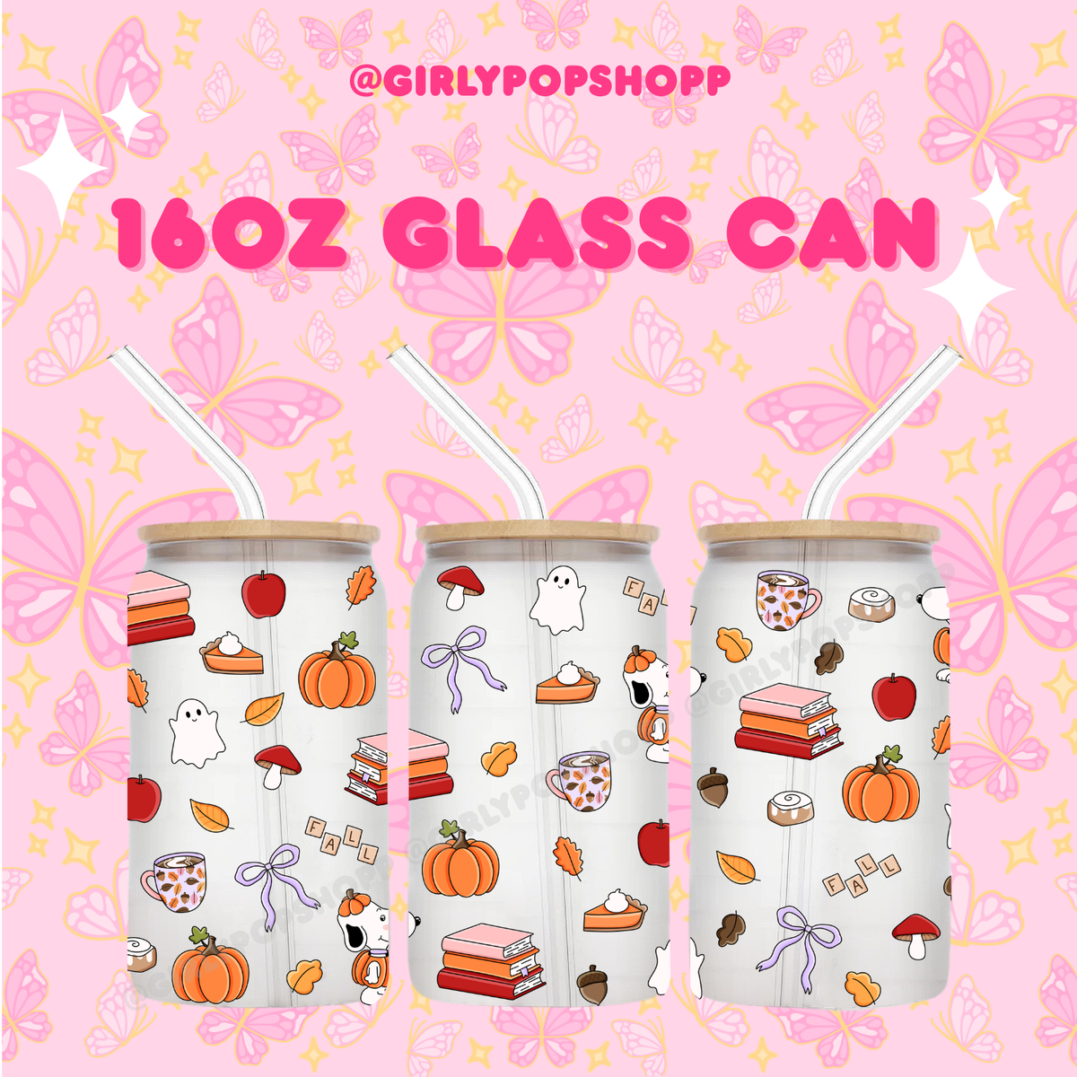 Fall/Autumn Plastic & Glass Cups