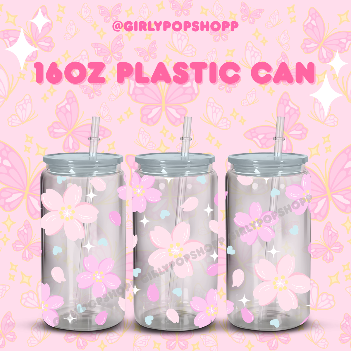 Flower 1 Glass & Plastic Cups
